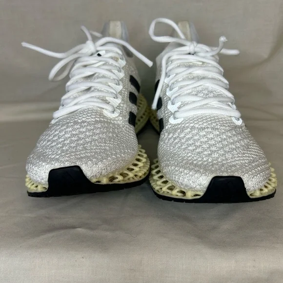 Adidas 4D Run 1.0 White/Black Men’s 7.5 — 3D‑printed lattice midsole RARE - Picture 5 of 9